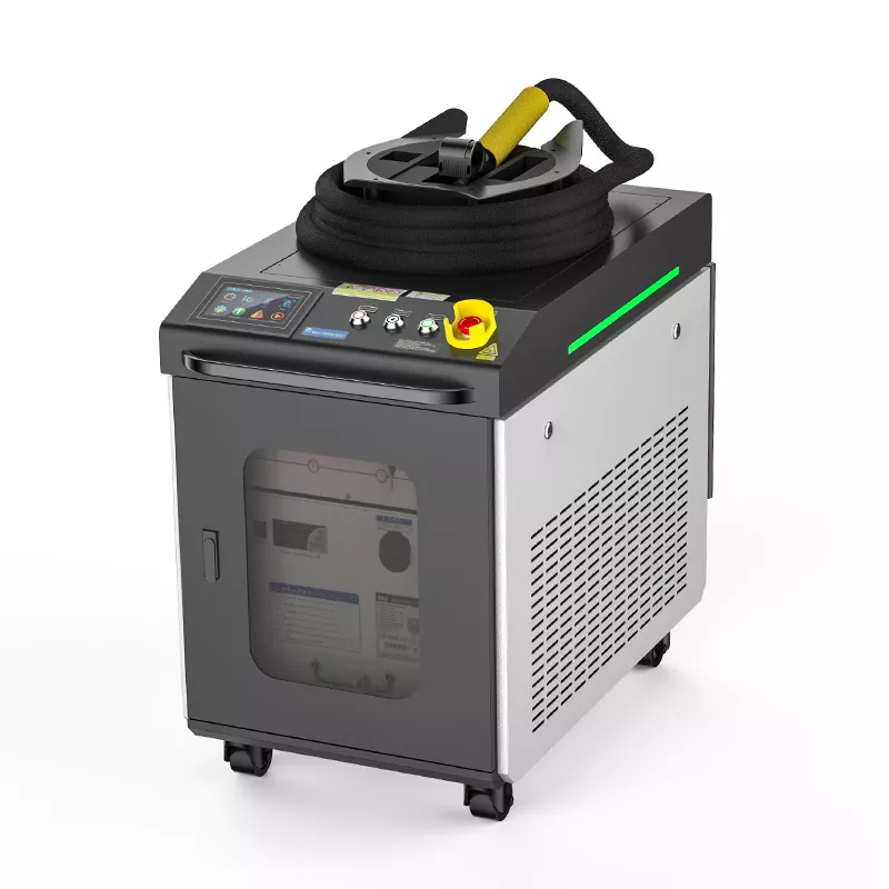 Handheld CW laser cleaning solution